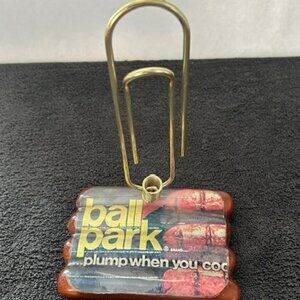 Vintage Ball Park Franks Hot Dog Note & Pen Holder